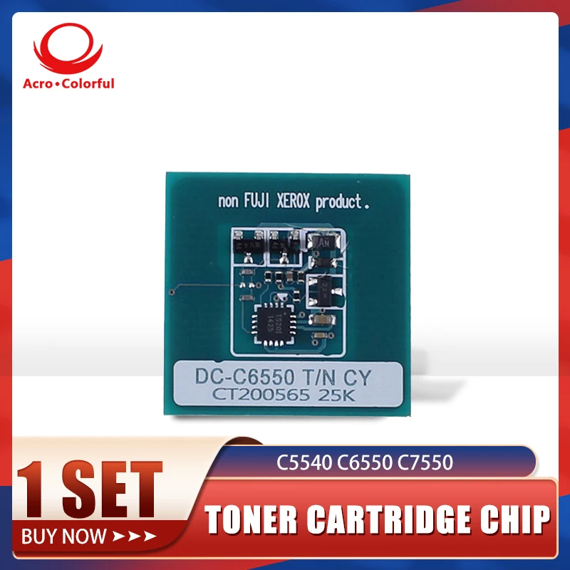 

1 Set JP Version Compatible Toner Chip For Xerox AposPort C5540 C6550 C7550 Printer Cartridge