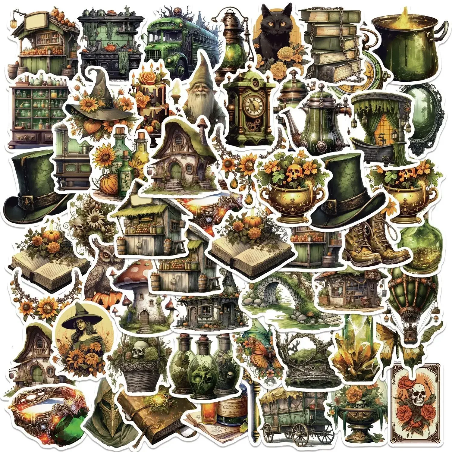 10/30/50 шт. стикеры в стиле ретро