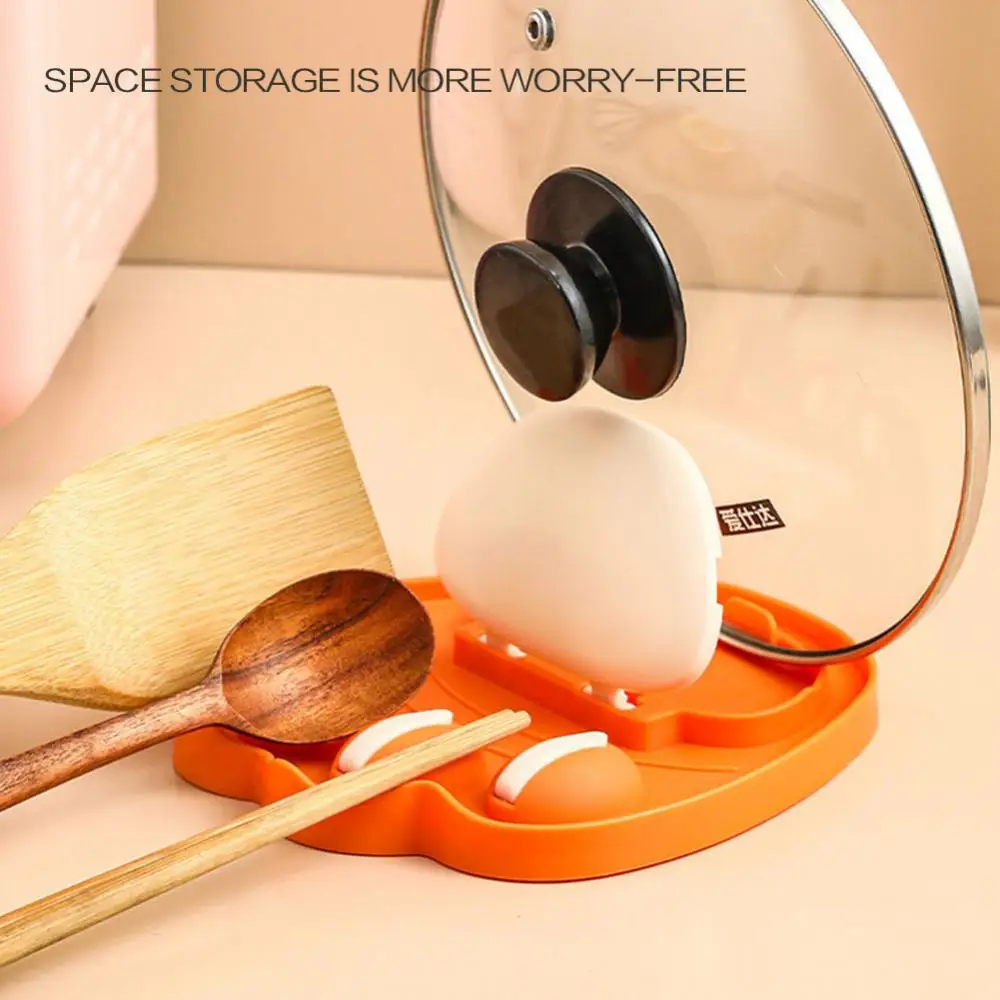 Кухонный держатель для крышки кастрюли с кошачьими крапанами стеллаж домашнего