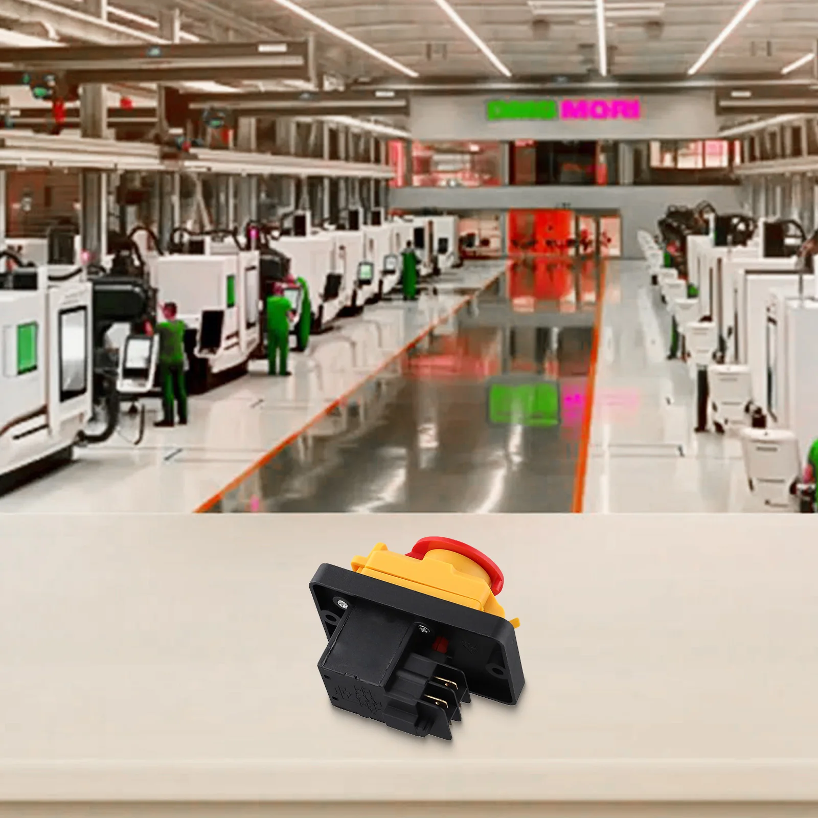 1 шт. для KJD12 4-контактный 16A 250 В стоп-водонепроницаемый магнитный кнопочный