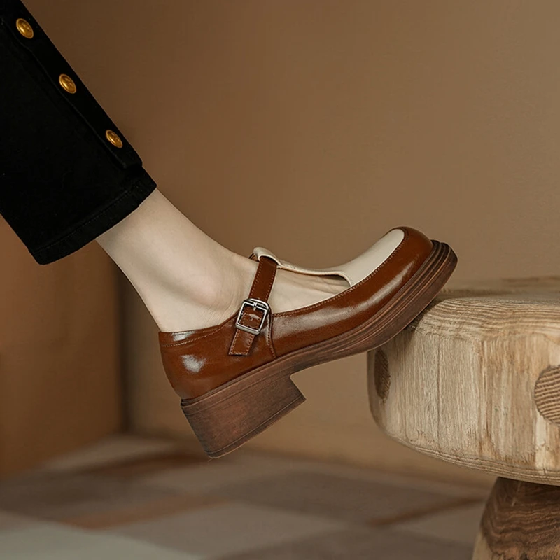 Spring/Autumn Women Shoes Square Toe 