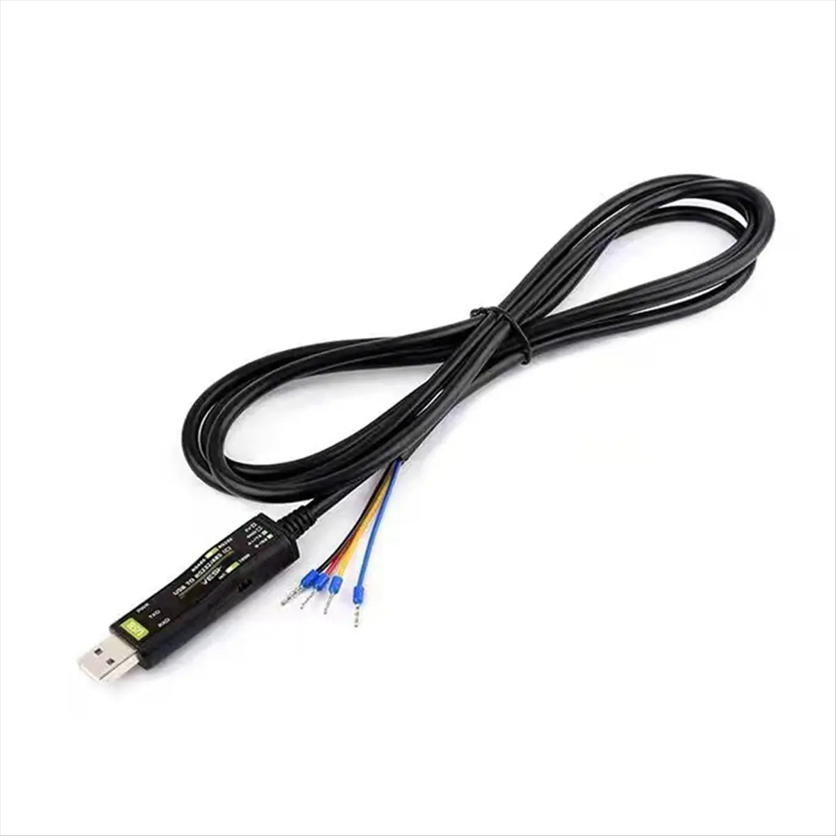 Фото Динамический USB-кабель RS232/485 с 4-контактным последовательным интерфейсом, встроенным индикатором питания и сигнала, на базе №4