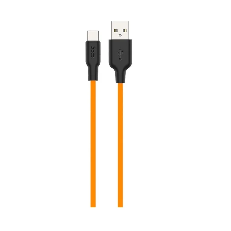 Дата-кабель USB 3 0A для Type-C Hoco X21 Plus силикон 1м | Мобильные телефоны и аксессуары