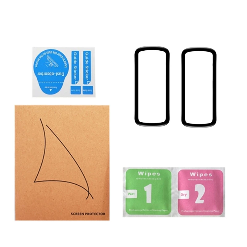 

2pcs Curved Soft Film For -Fitbit Luxe Smart Bands Anti-Scratch Screen Protector