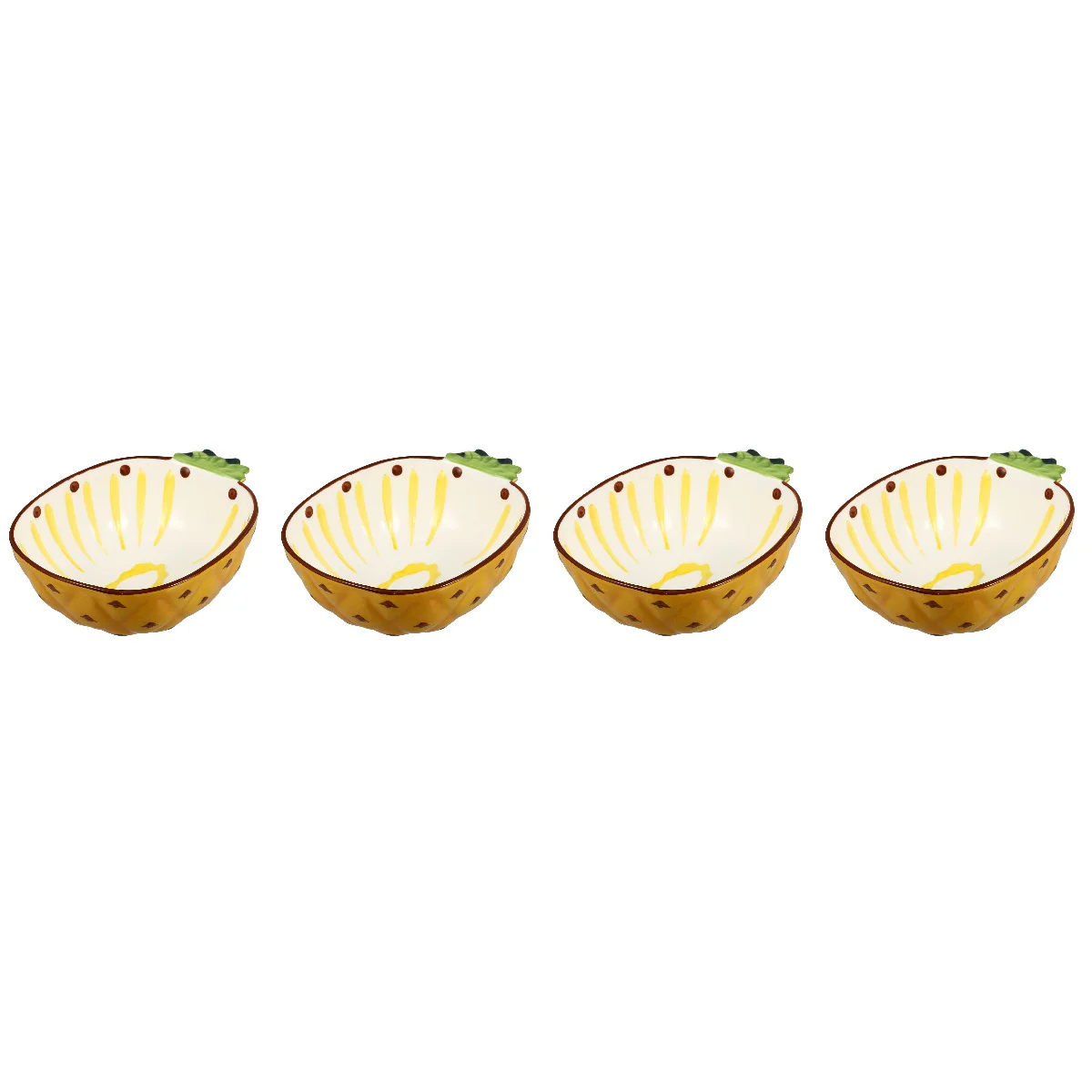 

4 pcs Lovely Fruit Appearance Cake Baking Bowl Ceramic Serving Bowl