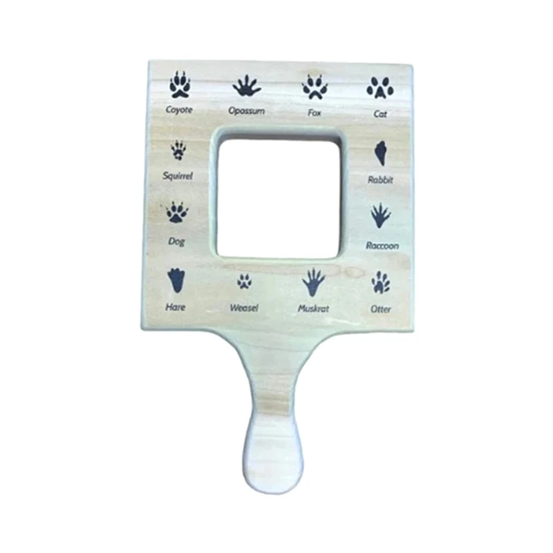 Деревянная Ручная игрушка для малышей с изображением природы Двусторонняя доска