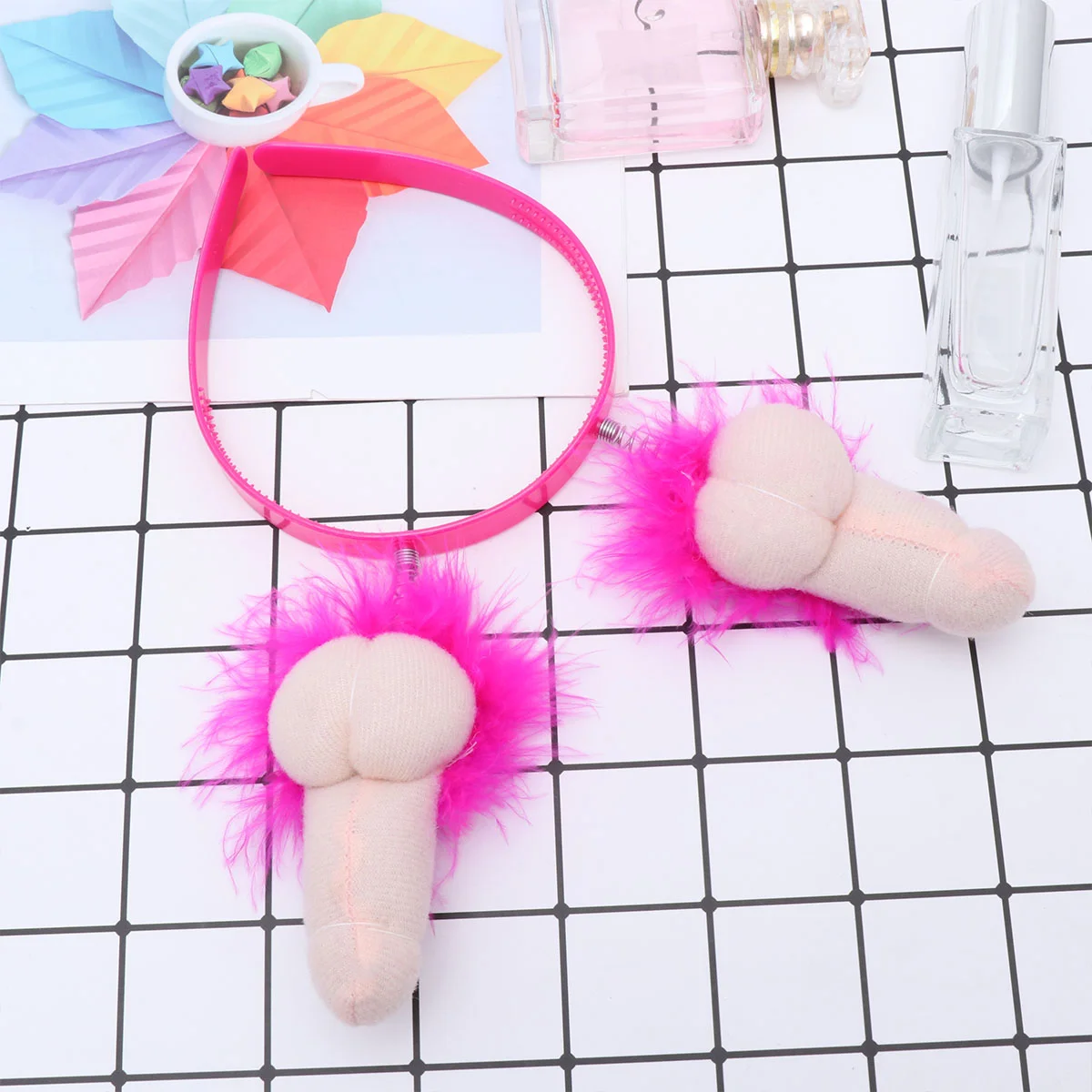 

3pcs Bachelor Party Head Personality Headband Funny Trick Headband