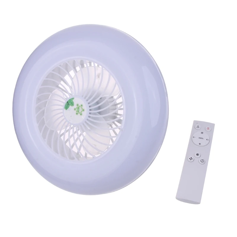 

2-in-1 Fan Lamp E27 LED Light 36W Mini Ceiling Fan Light for Home Office Kitchen Drop Shipping