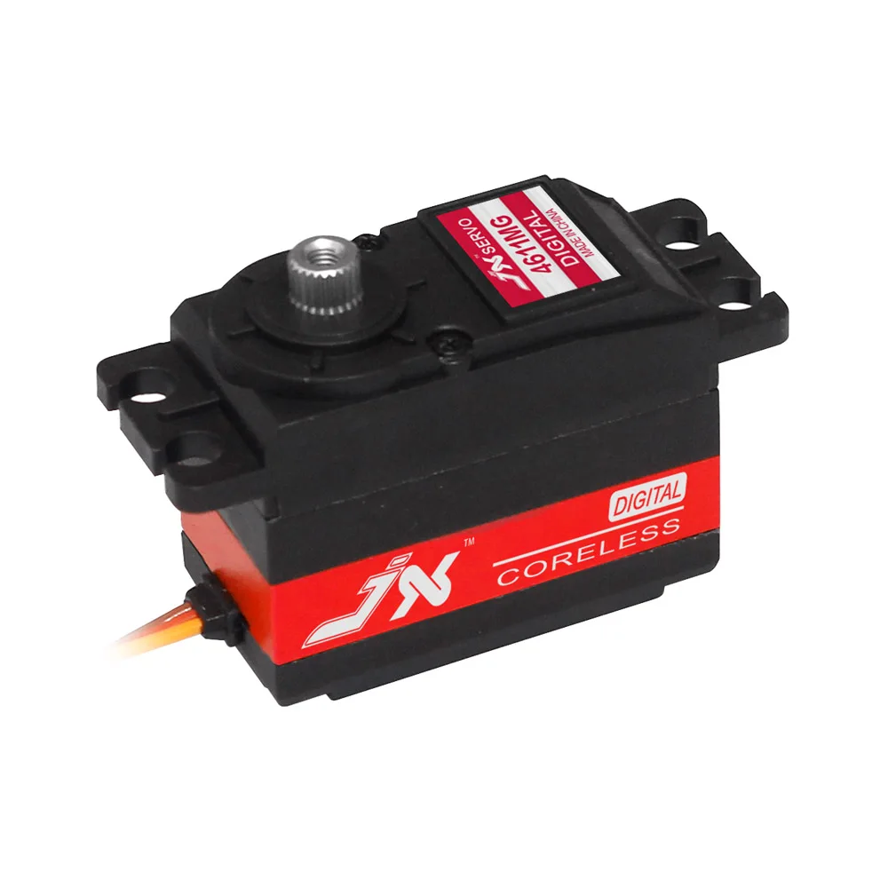 

JX Servo PDI-4611MG 12.1kg.cm@6V 46g High Torque Metal Gear Digital Coreless Short Body Servos for RC Cars Airplane Heli