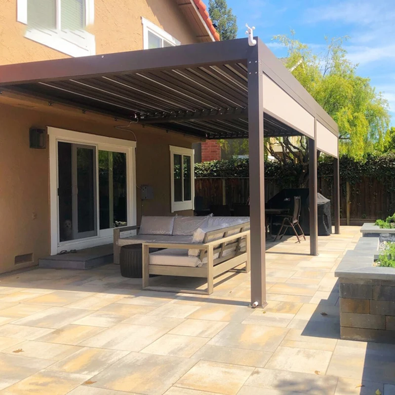 

Outdoor gazebo courtyard garden aluminum alloy small pavilion villa sunshade light shed leisure scenic tent