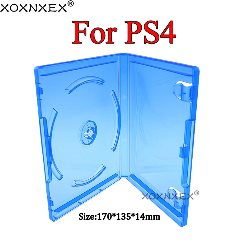 

XOXNXEX 10 шт., сменные чехлы для Sony PS4, прозрачные синие, OEM коробка для PS4 Pro Slim Blu-Ray диск