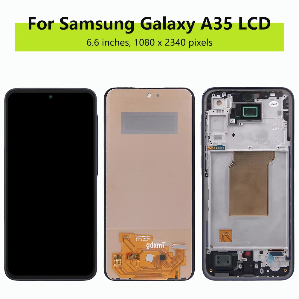 6 6-дюймовый экран для Samsung Galaxy A35 A356E A356B ЖК-дисплей дигитайзер сенсорного экрана в