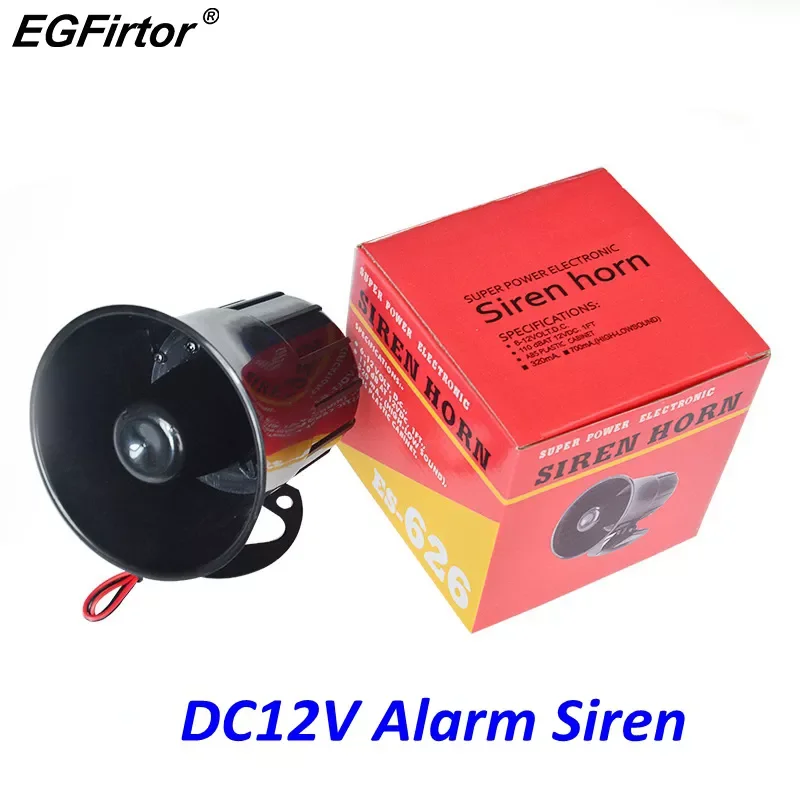 

Security DC 12V Outdoor Alarm Siren Wire Loud Alarm Horn 115Db Exterior Sirena Alarma Speaker For Alarm System 15W