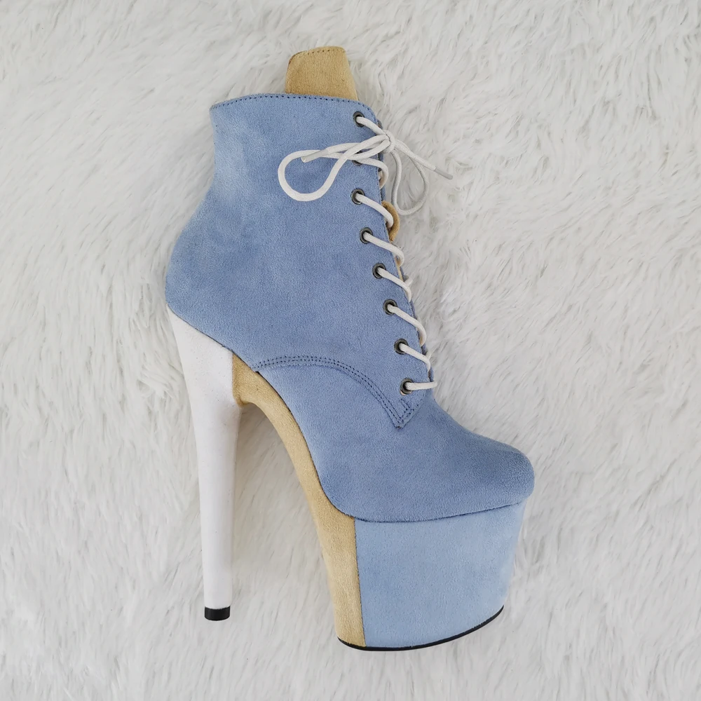 Leecabe 17CM/7inches Pole dancing shoes High Heel platform Boots Pole Dance boot