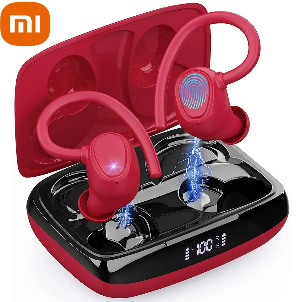 

Xiaomi TWS Bluetooth 5.1 Earhook Earphone LED Headsets Headphone Wireless Earbuds Noise Reduction with Microphone for HiFi Music