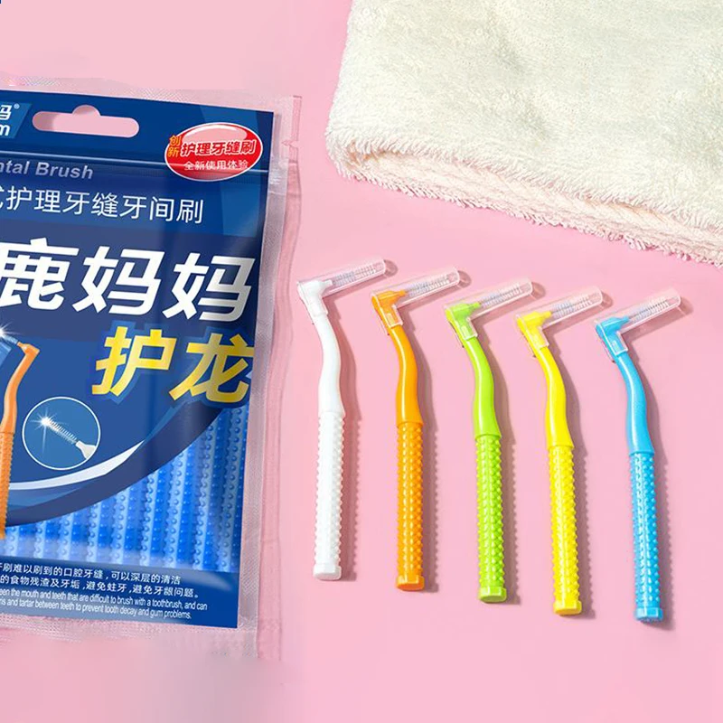 10 шт. межзубная щетка для ортодонтической чистоты между зубами микрощетка
