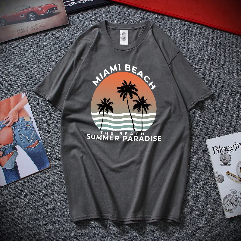 

Summer Men's T Shirt Casual Designer Clothes Beach Short Sleeve Cotton Off White Blouse Fashion Oversized T-Shirts for Men New