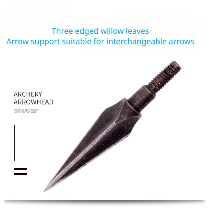 

3/6/12Pcs Traditional Three edged willow leaf retro arrow Hunting Arrow Head Recurve Compound Bow Accessories Outdoor