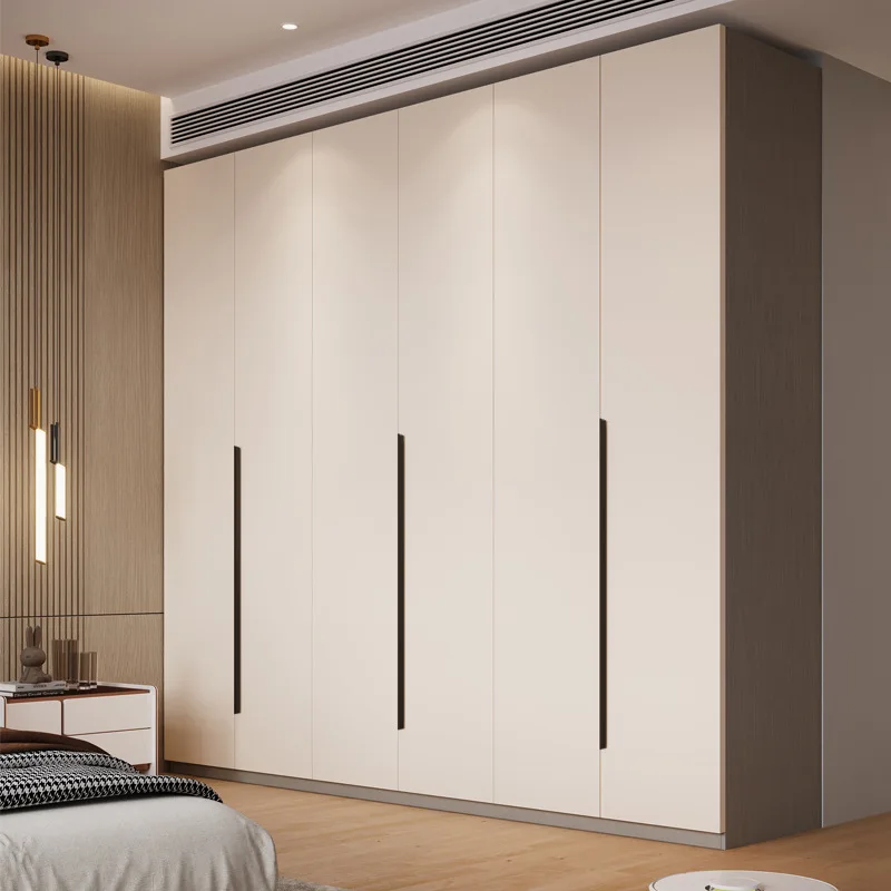 

Modern Minimalist Solid Wood Multi-layer Board Home Bedroom Minimalist Hanging Storage Wardrobe