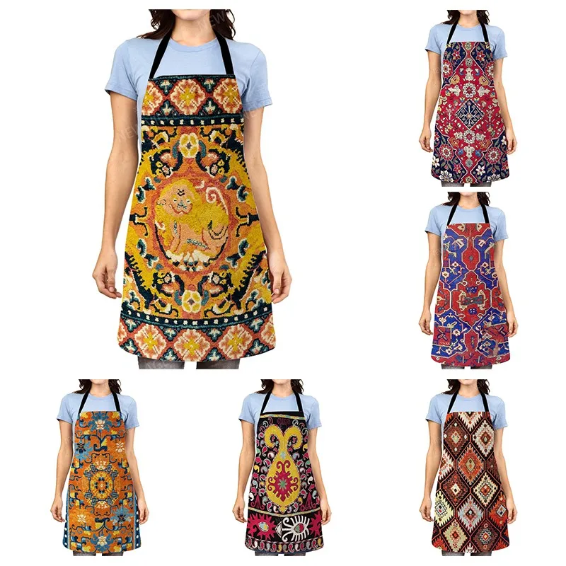 

Женский кухонный фартук в эстетике, оригинальный Детский водонепроницаемый фартук для официанта на заказ для девушек, мужской, маслостойки...