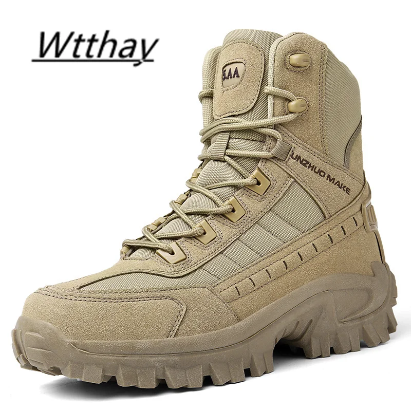

Мужские армейские ботинки, Нескользящие тактические ботинки, походная обувь для пустыни и охоты, военные ботинки