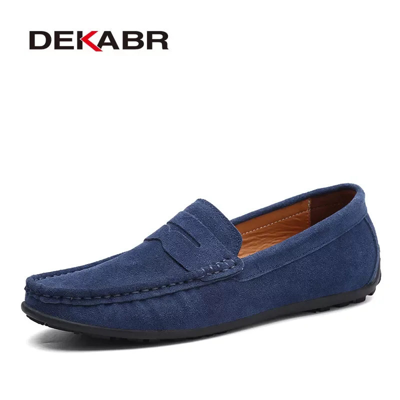 

2022New Spring Summer Hot Sell Moccasins Men Loafers High Quality Genuine Leather Shoes Men Flats Lightweight Driving Shoes
