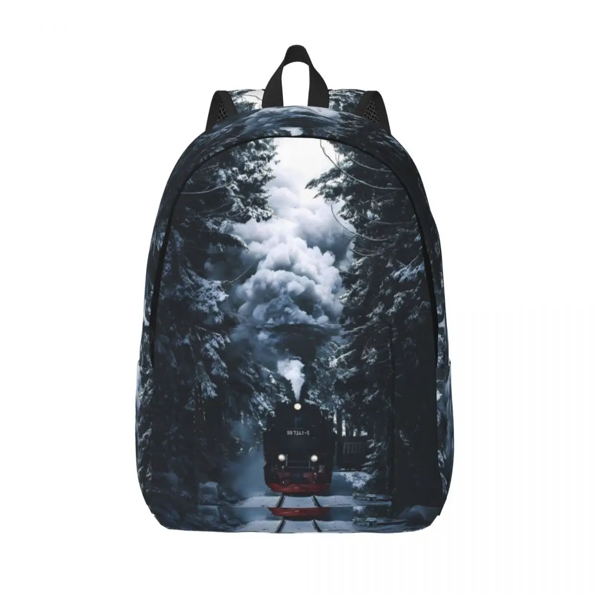 

Harrys School Backpack Male Train Landscape Lightweight Backpacks Polyester Funny High School Bags Daily Designer Rucksack