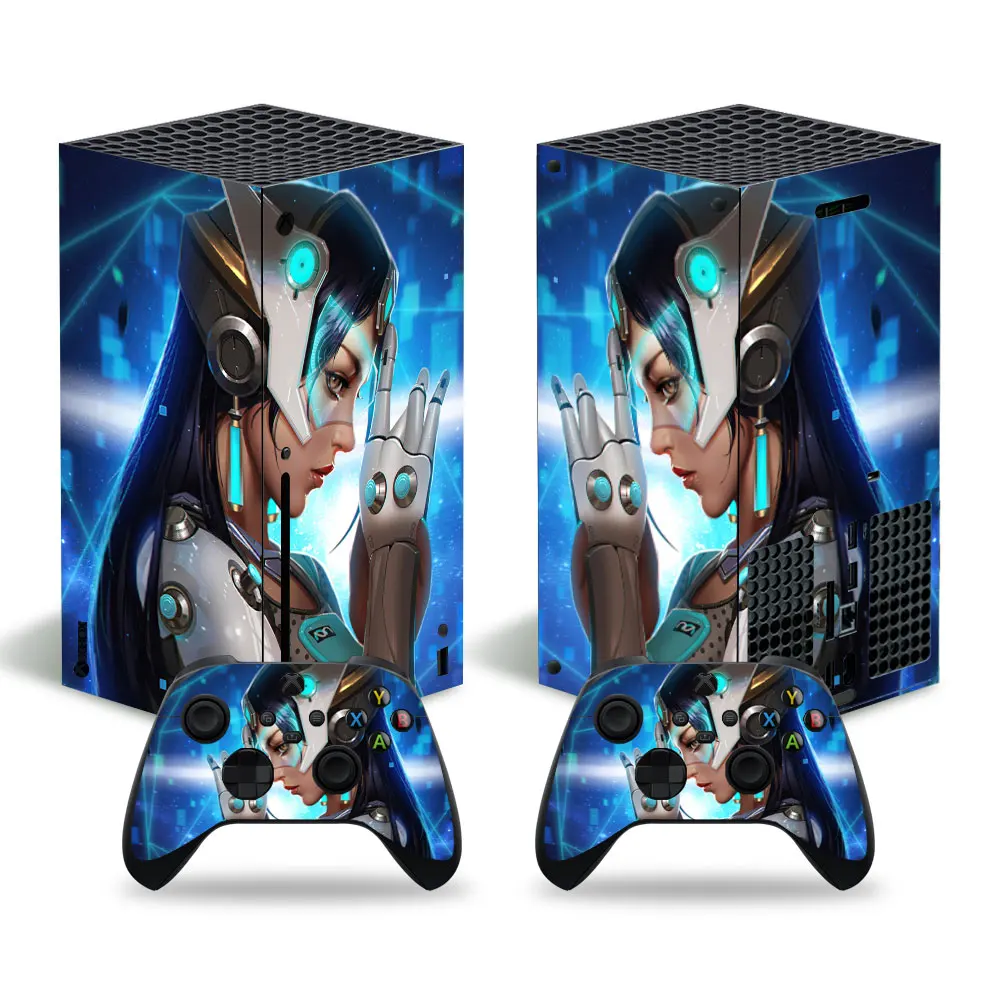 Overwatch Girls 4099 x наклейка из серии Xbox Обложка XSX Skin 1 консоль и 2 контроллера винила