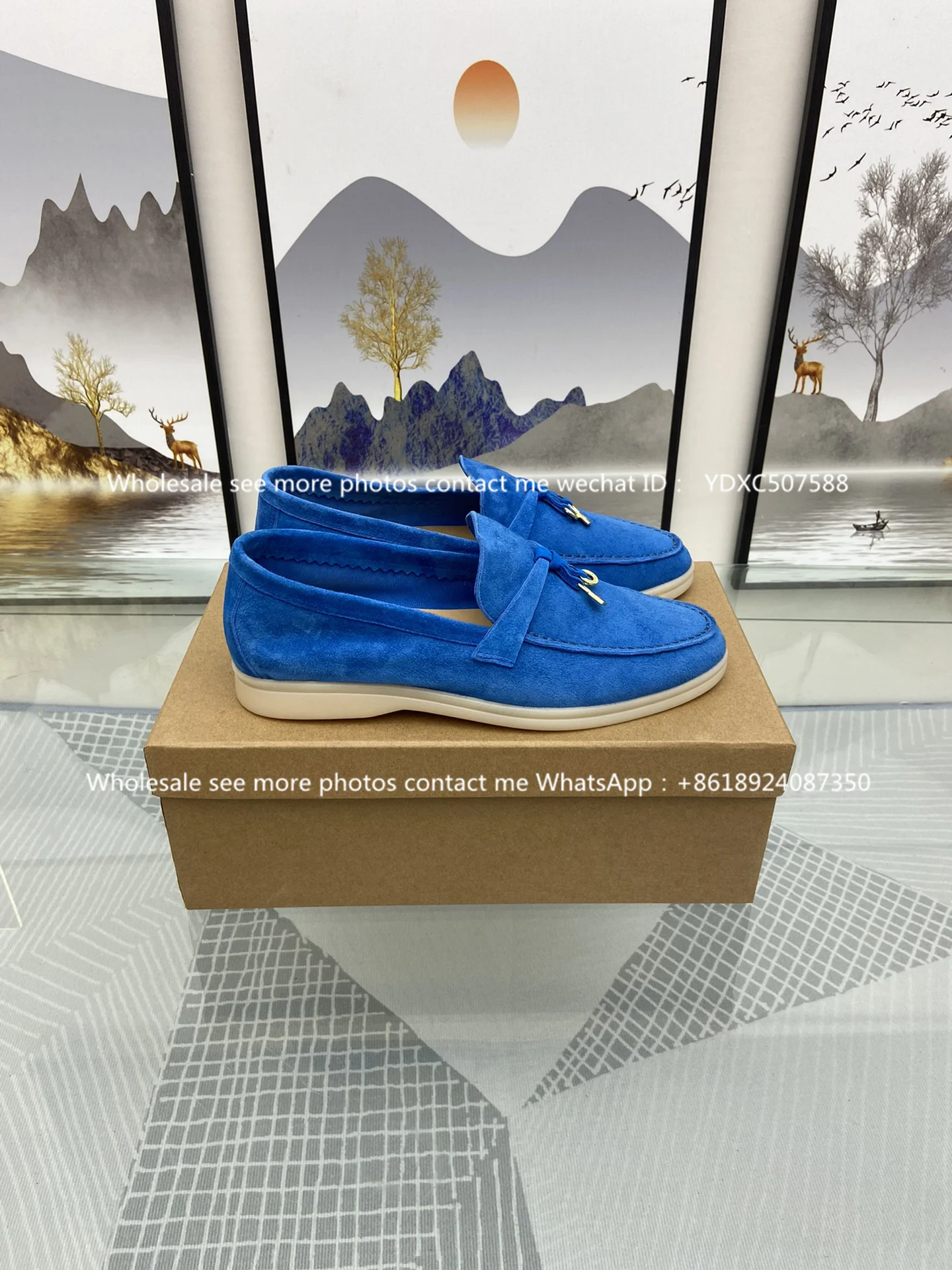 New lp Summer Walk Ballet Flats Casual Shoes Women Quality Kidsuede Lock Fringe Decor Flat Shoes Women Spring Women Loafers 2023