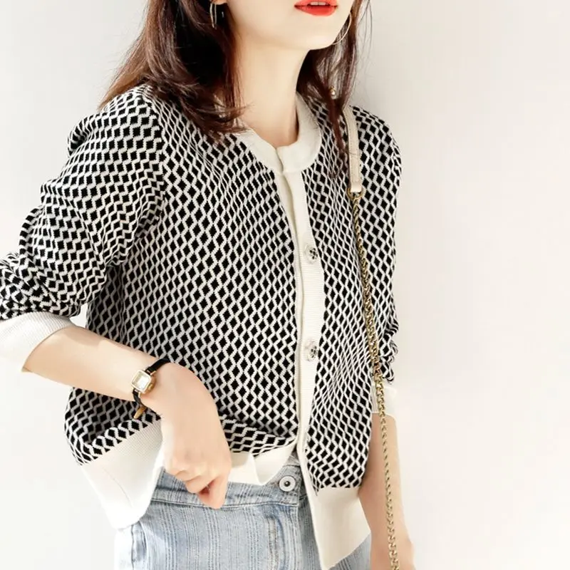 

Women's Sweater Cardigan Streetwear Loose Pullover Autumn Winter Warm Female Sweater Fashion Clothes Top Long-sleeved H25