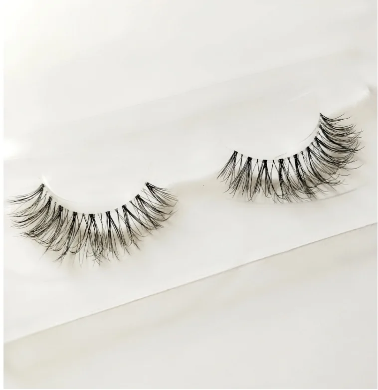 

1pair Faux Mink Eyelashes Long Lashes 20mm 3d Reusable Lash Packaging Curly Lashes Beauty Makeup Tools