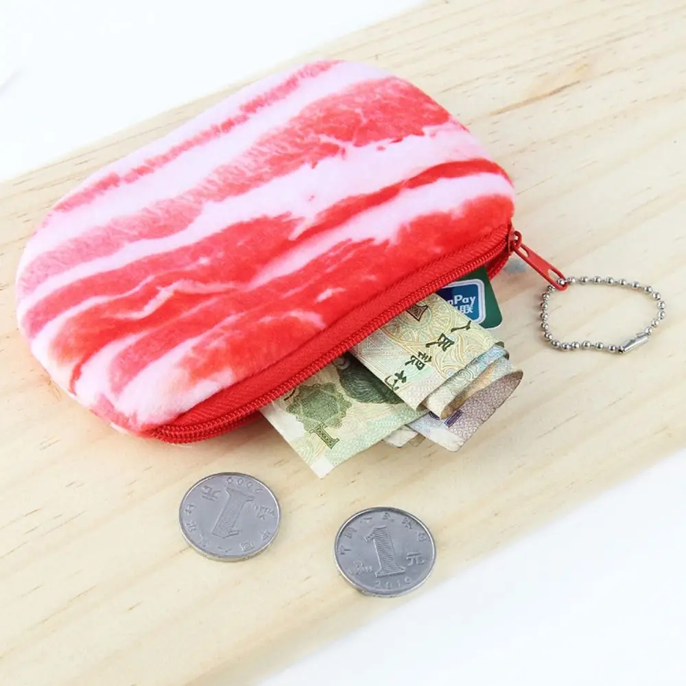 

Money Bag Vegetable Storage Bags Meat Plush Women Purse Wallets Men Money Bag Simulated Foods Coin Purse Korean Card Holder