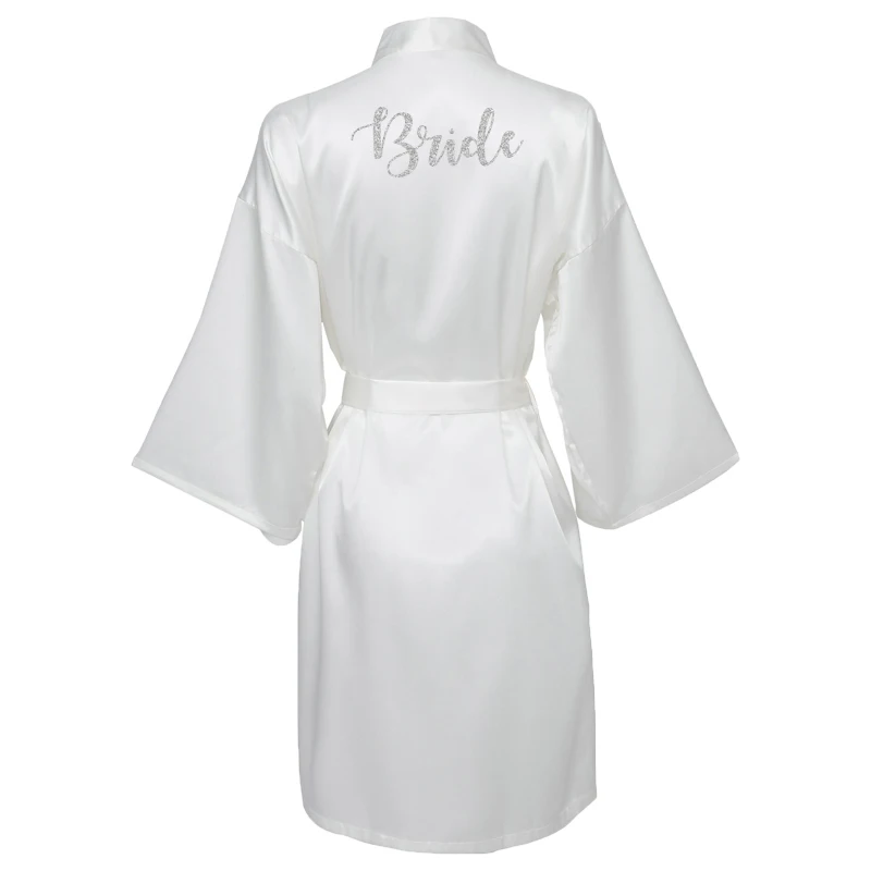 bridesmaid robe Green Satin Silk Bride Robes Wedding Robes Bridesmaid Bride Dressing Gown  Bridesmaid Robes Bridal Robes