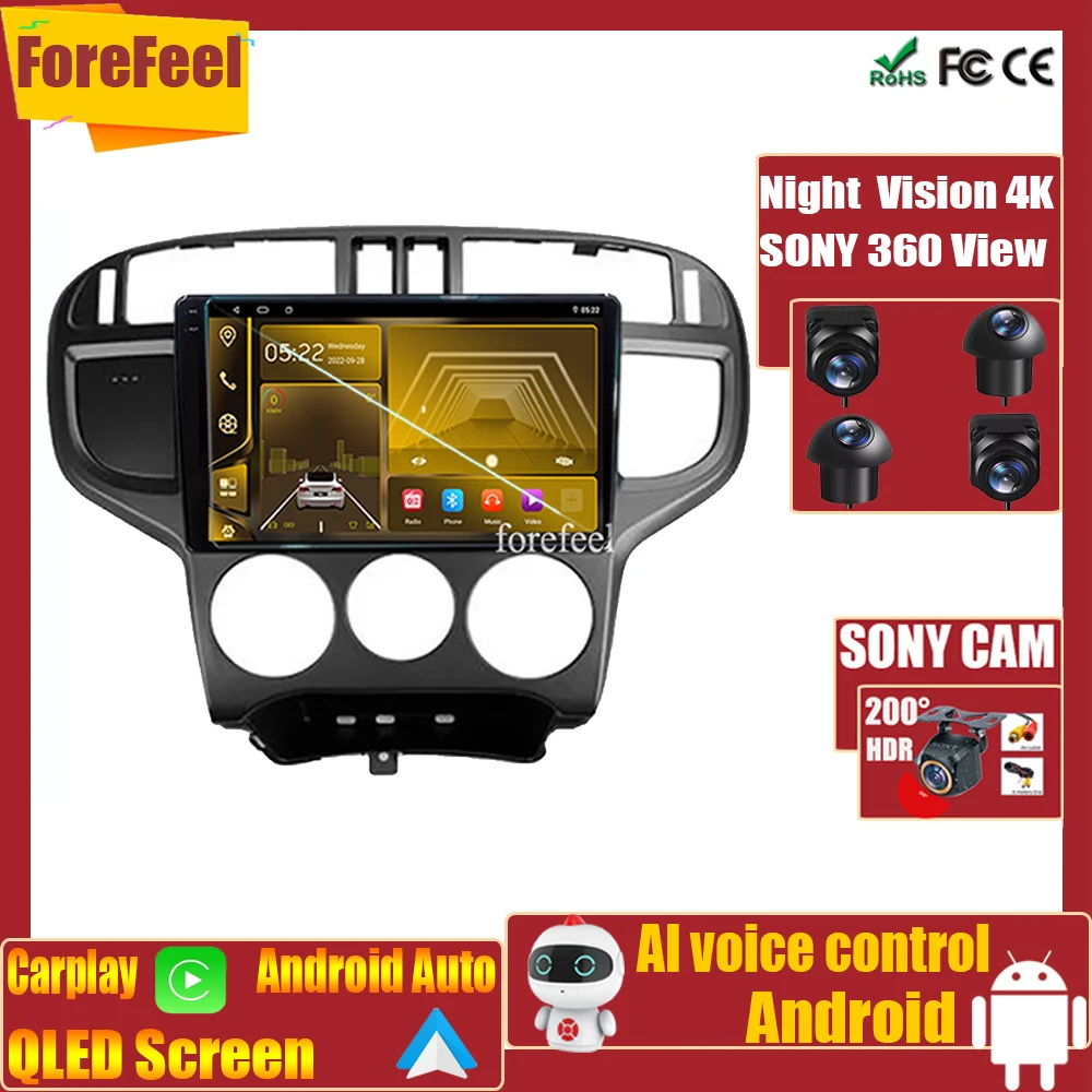 

Автомагнитола Android 7862 для Hyundai Matrix 2001-2010, мультимедийный стерео-проигрыватель с навигационным экраном для Carplay No 2din Touch BT