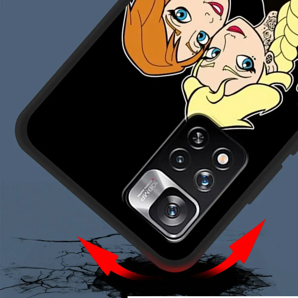 Чехол с тату-девушкой и принцессой для Xiaomi Redmi Note 10 8 8T 9 10S 11S 11 7 12 12S 11E 13 Pro Plus мягкий