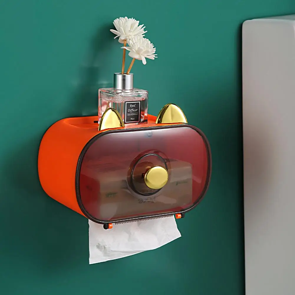 

Коробка для туалетной бумаги, практичная влагостойкая коробка из полипропилена без отверстий для туалетной бумаги для отеля