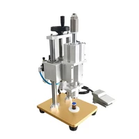 semi automatic vial oral liquid bottle binding machine pneumatic aluminum cap sealing machine dsf 15