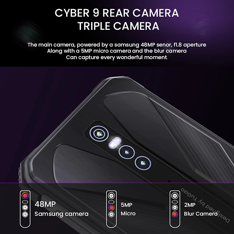 HOTWAV Cyber 9 Pro смартфон Helio P60 8 ГБ 128 мобильный телефон 6 3 дюйма Android 11 48MP + 5MP 2MP камера