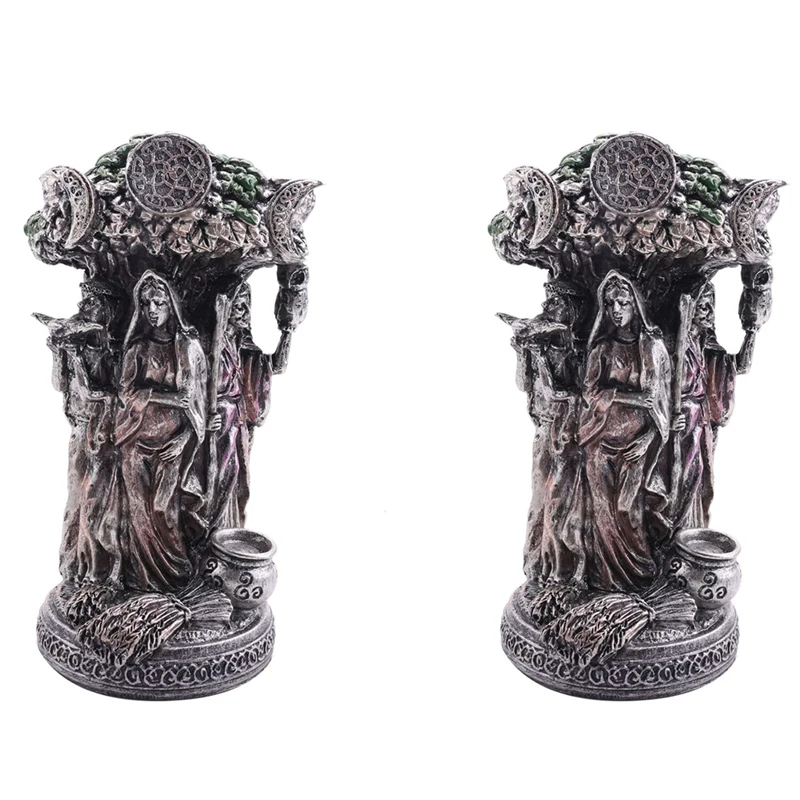 

2X Creative New Greek Religion Celtic Dandu Triple Goddess Hopes To Harvest Home Furnishings With Honor