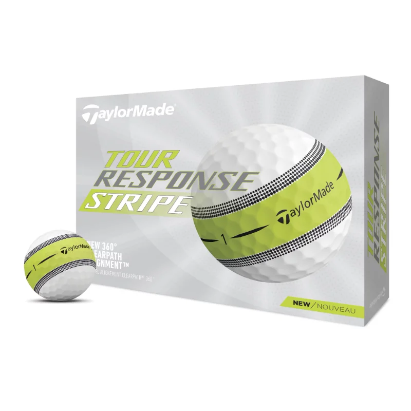 

TaylorMade Tour Response Stripe Golf Balls, 12 Pack, White