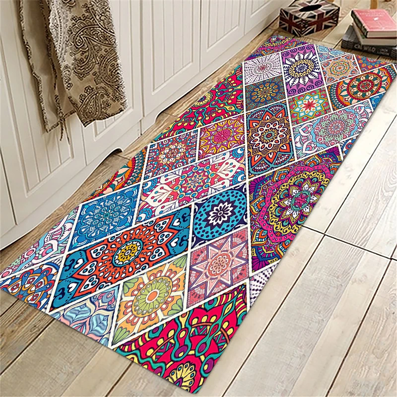 

New Fashion Simple Nordic Style Kitchen Mat High Quality Floor Carpet House Hold Carpet Long Strip Door Mat Modern Home Decor