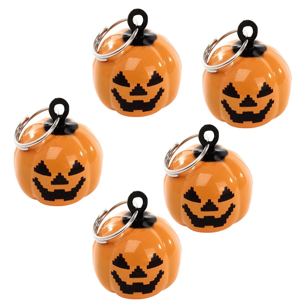 

DIY Pet Collar Charm Bells Pumpkin Halloween Accessories Creative Gift Keychains