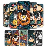 star cute astronaut cartoon phone case for realme q2 c20 c21 v15 8 c25 gt neo v13 5g x7 pro ultra c21y soft silicone