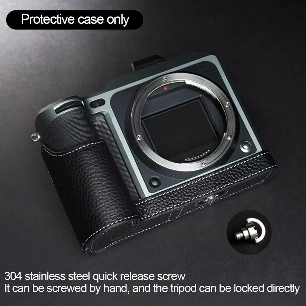 

Leather Camera For Hasselblad X1d Ii 50c Handmade Genuine Leather Protective Cover X1d X1d2 Holster Half Cover Handle I5n9