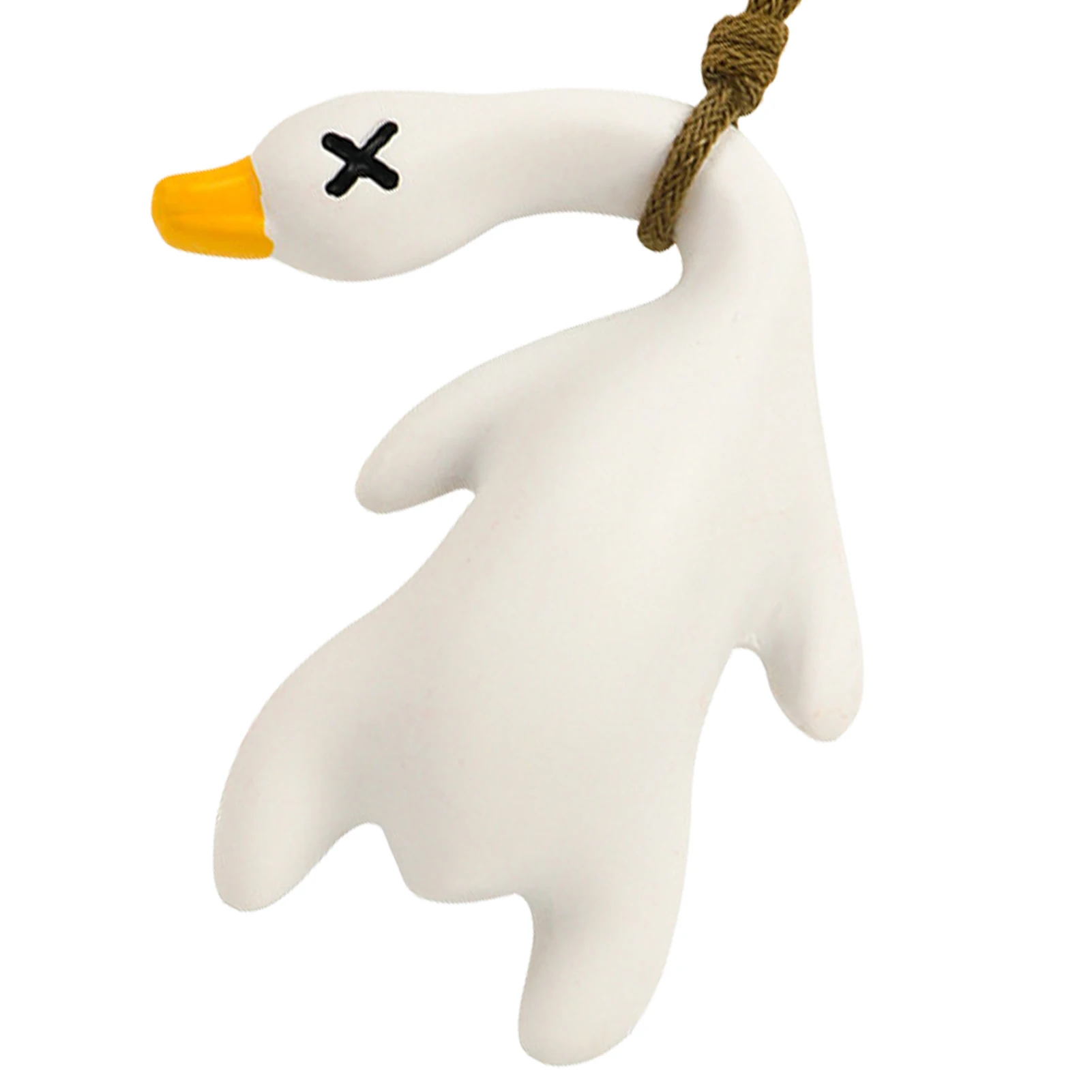 

Ручная работа, милый утенок, искусственная кожа, новые украшения, обжарочная утка для интерьера автомобиля, подвесное украшение