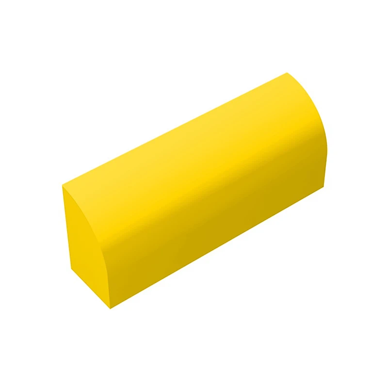 Фото Gobrick 10 шт. MOC части 10314 склон изогнутый 1x4x1 1/3 Совместимые Кирпичи сборный строительный блок головоломка из частиц игрушка подарок №4