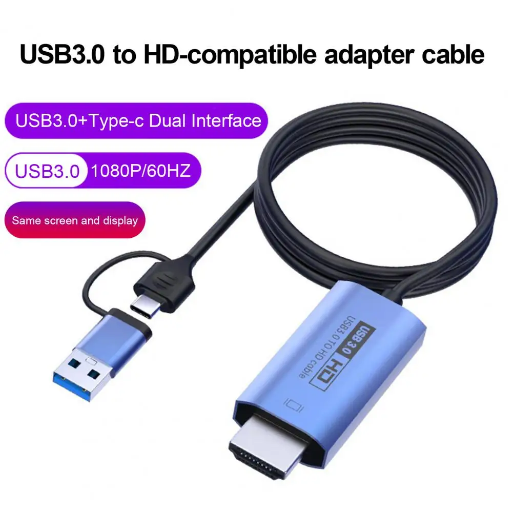 

Кабель HDMI-совместимый с интерфейсом 2-в-1, 1080P, 60 Гц