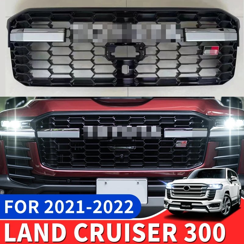 

Для 2021-2022 Toyota Land Cruiser 300 Lc300 GR Стильная передняя решетка для воздуха наружная модификация спортивный бампер обновленные аксессуары J300 ZX VXR GX GXR...