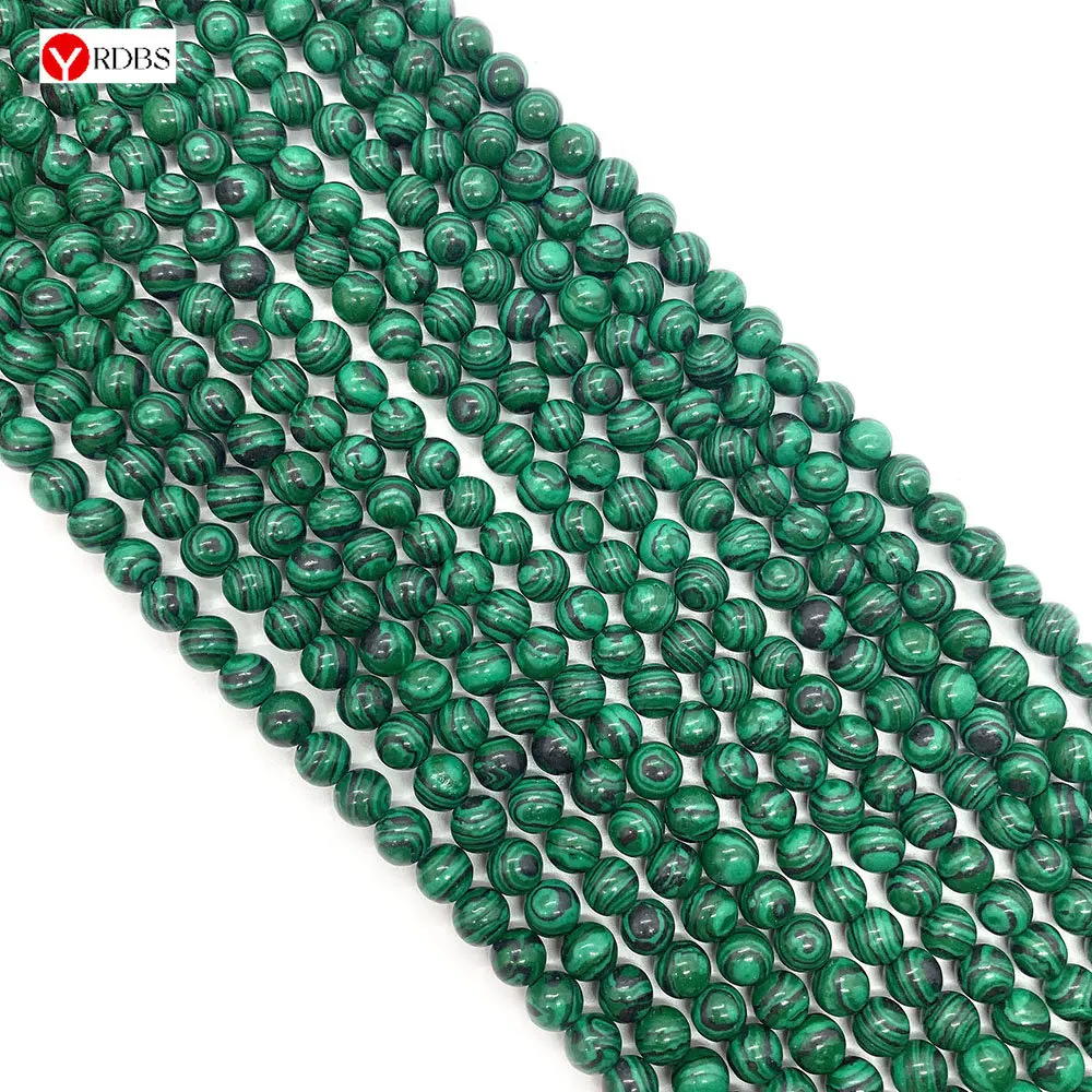 

Natural Stone Malachite Spherical Polished Loose Beads Diy Beads for Jewelry Making Necklace Bracelet Earrings Accessories