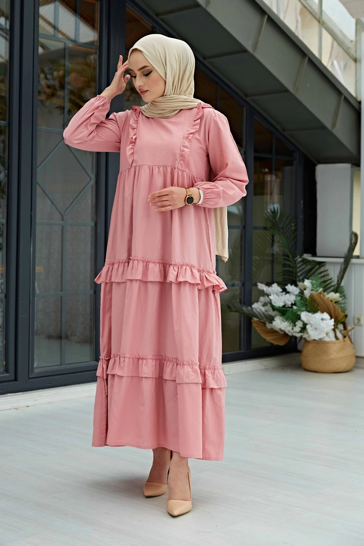 Dress women's dresses 2021 kaftan abaya long Muslim evening dresses hijab abayas Turkish Hijab Party Casual women clothes